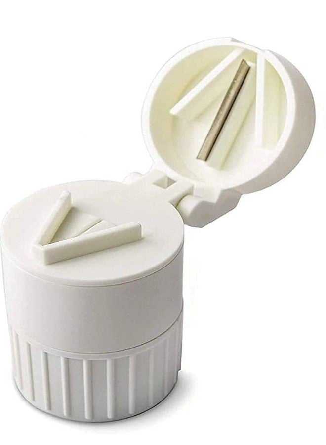 ATETO Pill Splitter Cutter Crusher Ideal for Small Pills Accurate Cut and Alignment Medication/Vitamin/Supplement/Perfect for Travel Purse or Pocket (pack of 1) Multicolor - Image 1